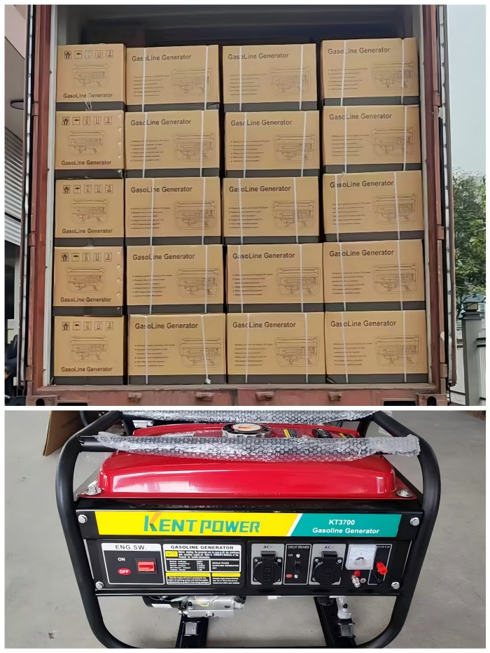 KENTPOWER Delays Full Container of 2.8KW Gasoline Generators to Ukraine
